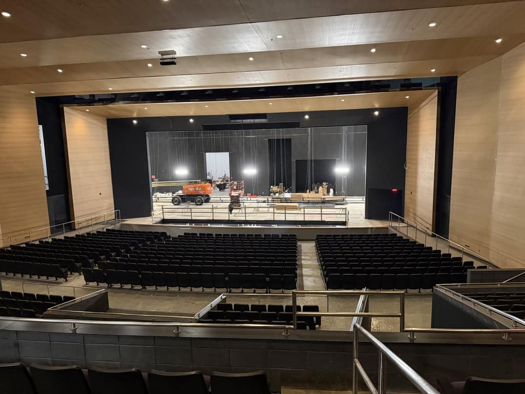 The renovated Waukee High School auditorium